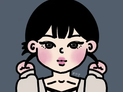 SNS 프로필 사진 그려드립니다. 인스타 유튜브