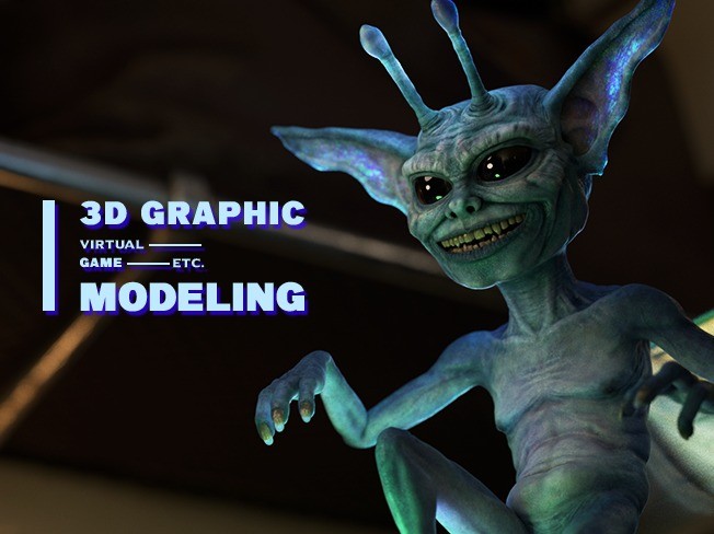 디즈니st 3D 게임 캐릭터 모델링 버츄얼 애니메이션해 드립니다.