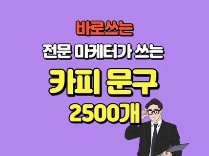 바로써먹는 카피문구 2500개 나도 카피라이터 전문가