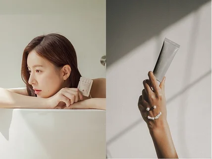 감성적인 화장품 뷰티 모델 촬영