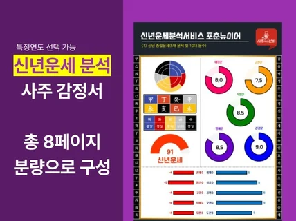 특별한 방법으로 분석한 신년운세 감정서를 드립니다