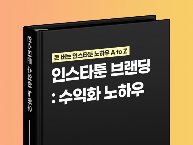 인스타툰 브랜딩 수익화 노하우 PDF