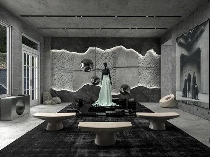 인테리어 투시도. 공간 및 가구 연출 컷