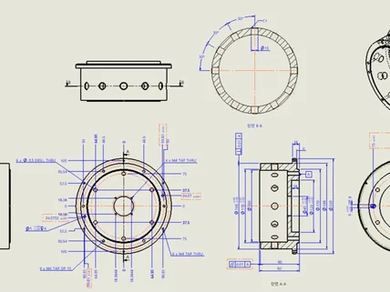 기구설계 2D도면화 / 3D 모델링