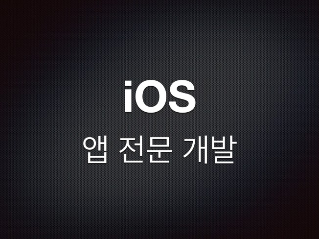 iOS 앱 전문 개발