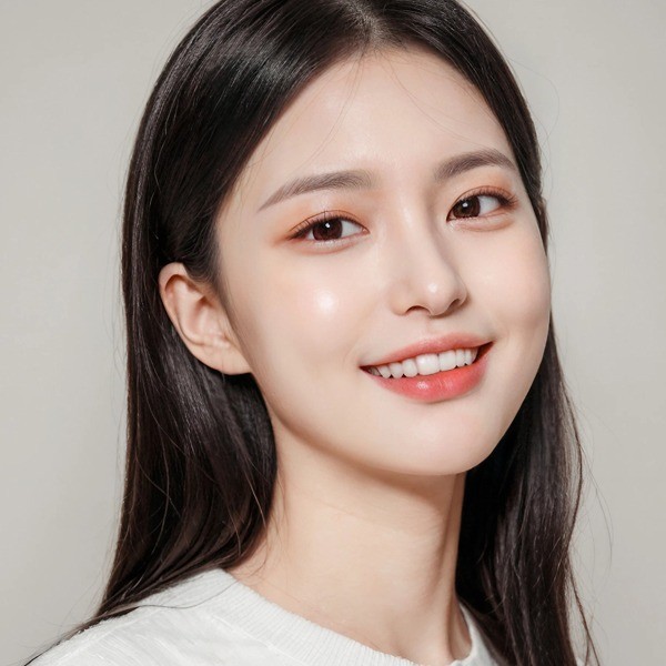 (ai모델, ai뷰티, ai광고) 젊은 여성 밝은 미소, 동일한 이미지 2장 제작, AI 디자인 포트폴리오 - 크몽 (ai모델, ai뷰티, ai광고) 젊은 여성... 