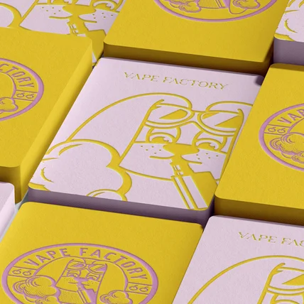 포트폴리오-Electronic cigarette "VAPE FACTORY" 로고디자인
