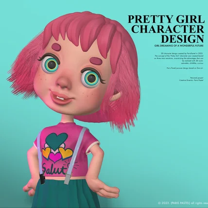 포트폴리오-PRETTY GIRL CHARACTER DESIGN