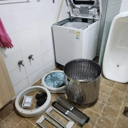 포트폴리오-구리 가정집 통돌이 세탁기 분해 청소