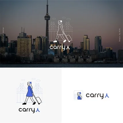 포트폴리오-carryin 로고 디자인