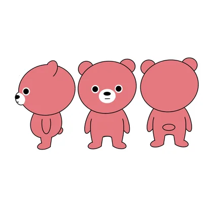 포트폴리오-핑크 곰 캐릭터 제작