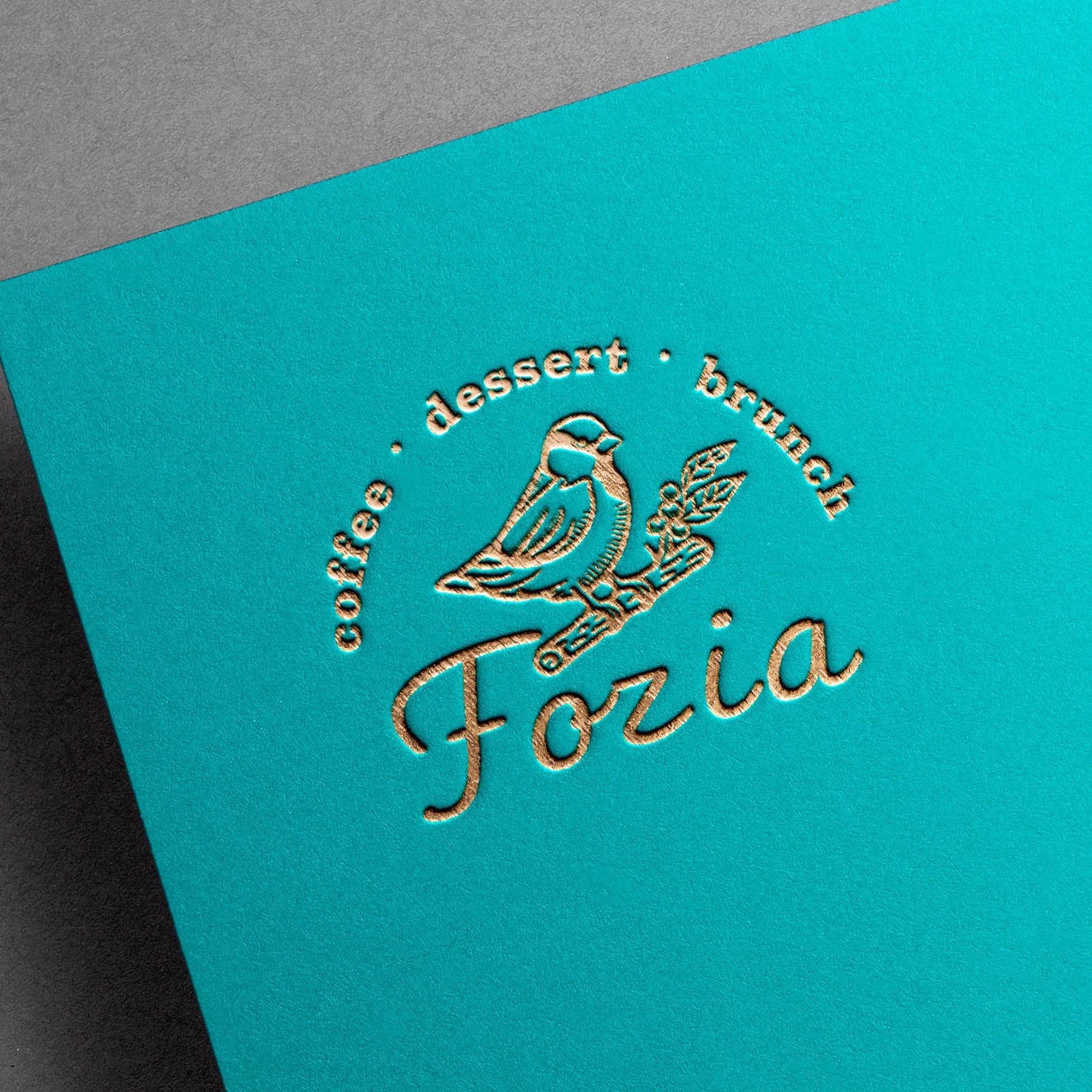 포트폴리오-Fozia cafe logo design