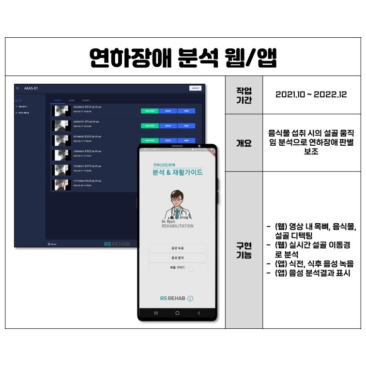 포트폴리오-연하장애 분석 웹/앱