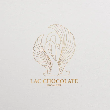 포트폴리오-라크 초콜릿 로고 디자인