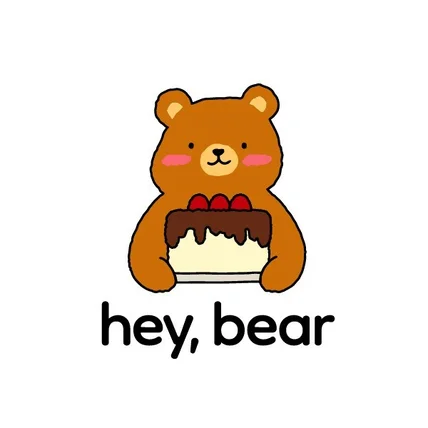 포트폴리오-[hey, bear] 캐릭터로고 디자인