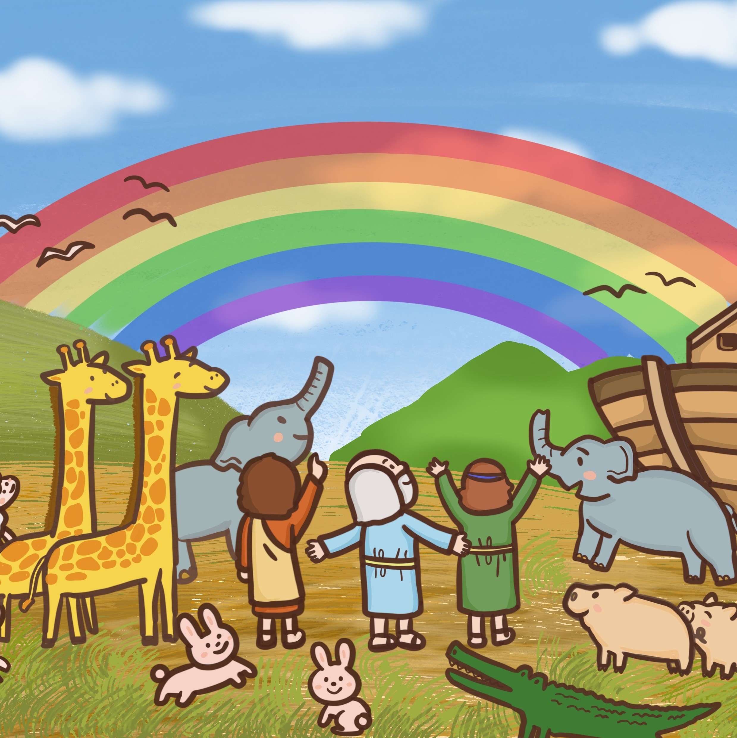 열방씨앗 GBT 교재 삽화일러스트, 일러스트 포트폴리오 크몽