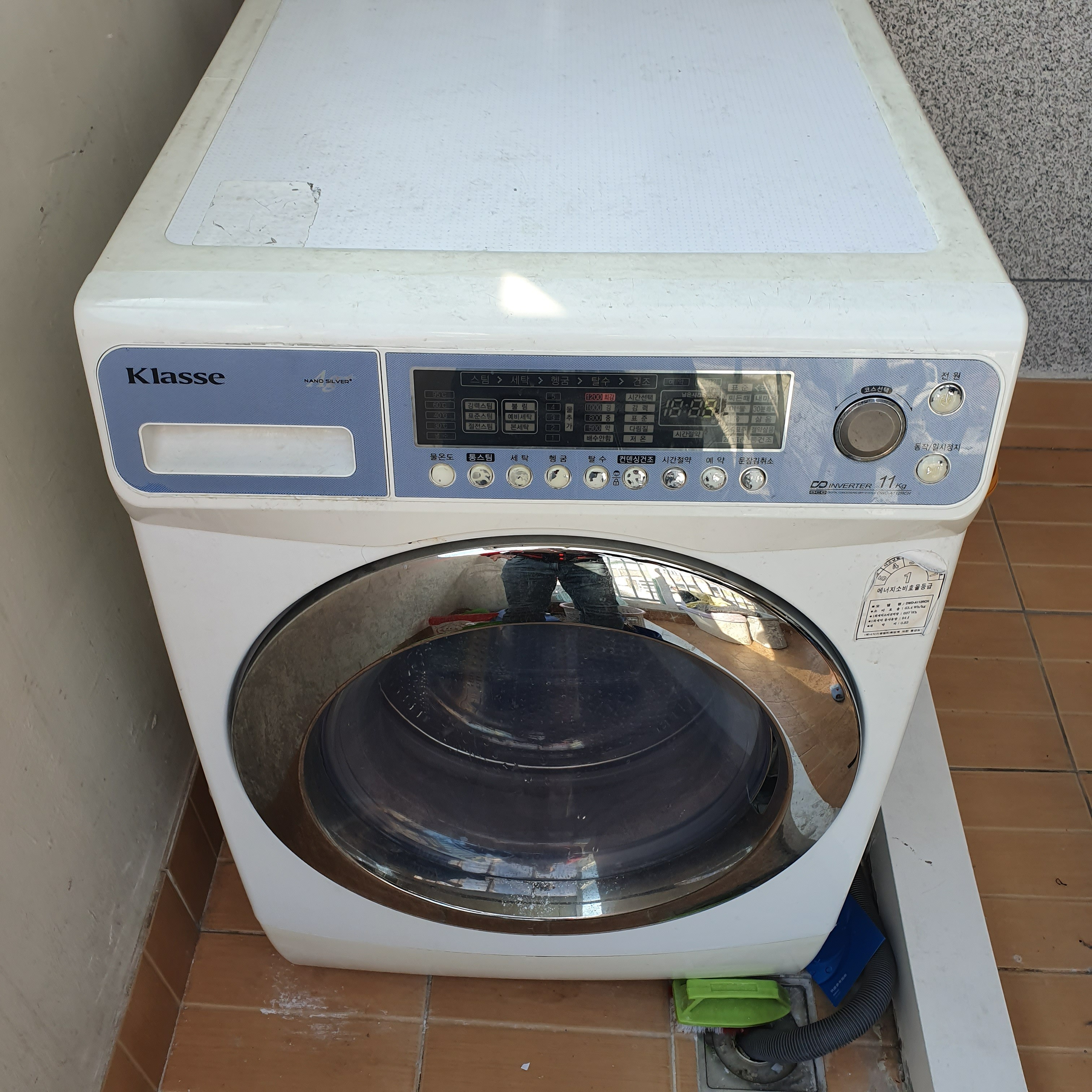 포트폴리오-오래된 대우 클라쎄 드럼 세탁기 분해 청소