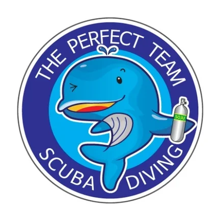 포트폴리오-스쿠버 다이빙 동호회의 돌고래 캐릭터형로고디자인 의뢰
