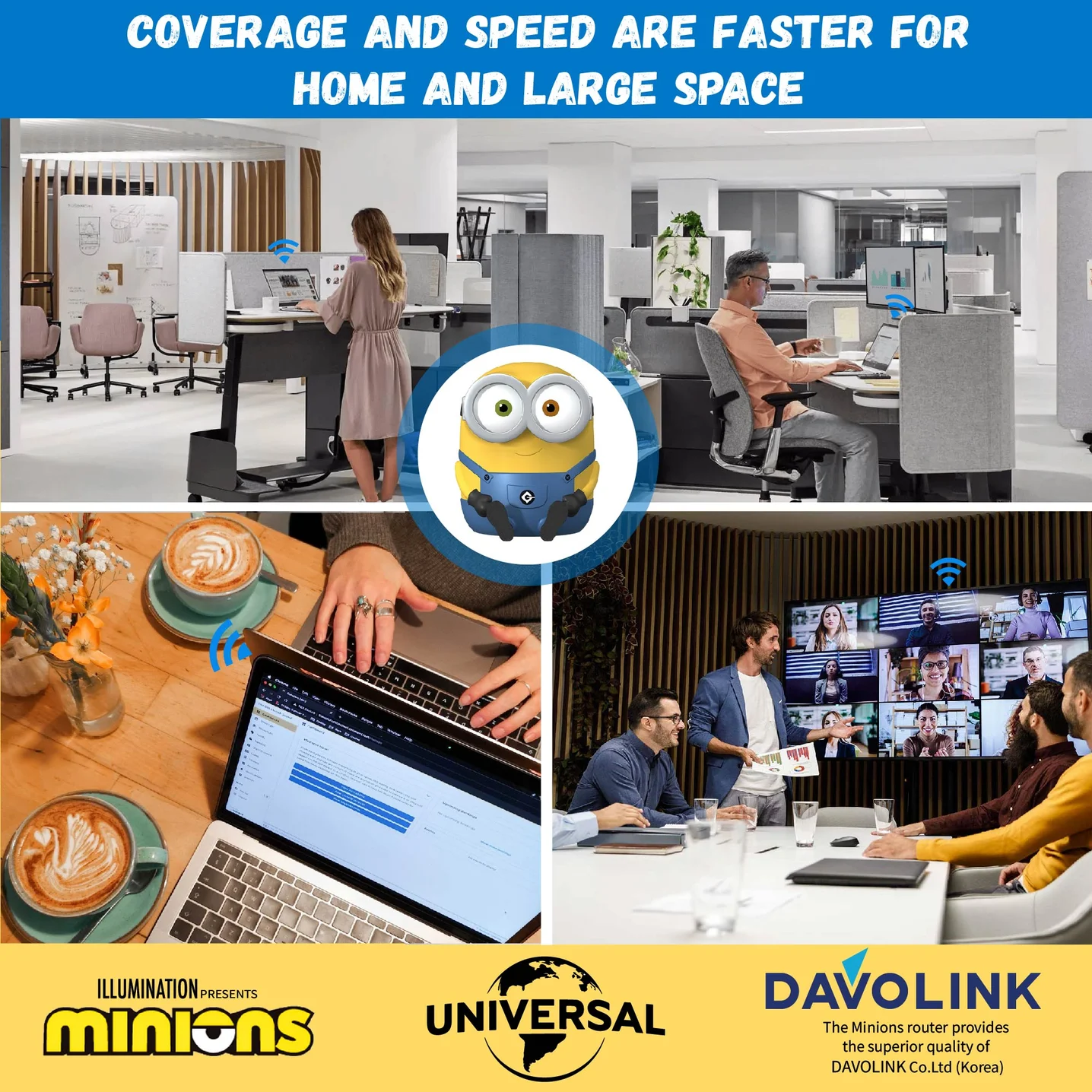 Minon Router Ui Minions 공유기, 상세페이지 포트폴리오 - 크몽