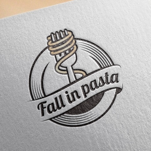 포트폴리오-Fall in pasta 앰블럼 로고 디자인
