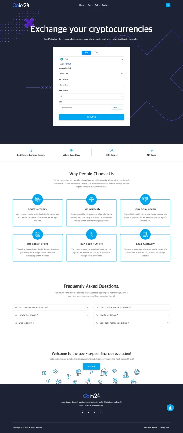 코인 P2P 거래소, 블록체인·NFT 포트폴리오 - 크몽