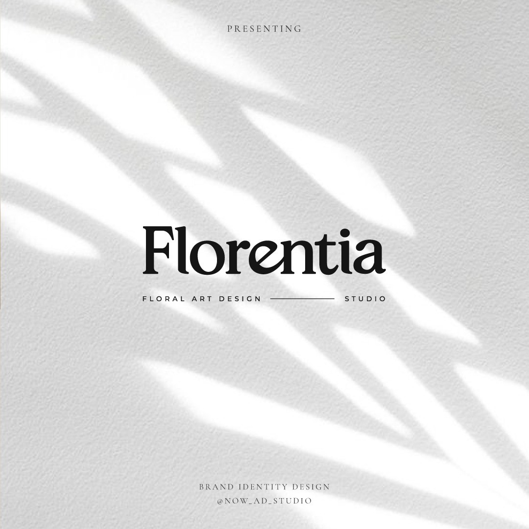 포트폴리오-플라워샵 <Florentia> 로고