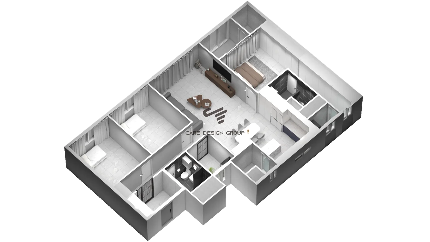 주거공간 3D모델링, 3D 공간 모델링 포트폴리오 - 크몽
