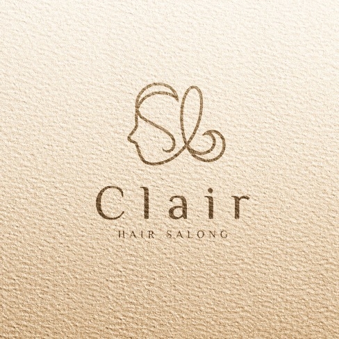 포트폴리오-헤어 살롱 Clair 심볼 로고 디자인