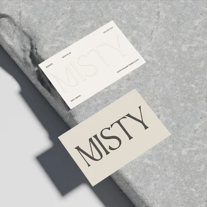 포트폴리오-[미용·뷰티] MISTY 명함 디자인