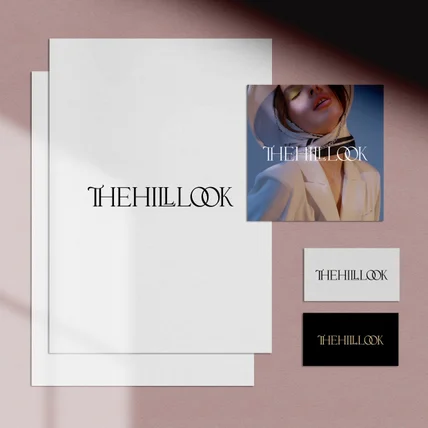 포트폴리오-THEHILLLOOK, 여성 의류 쇼핑몰 로고 디자인