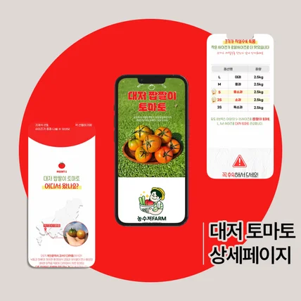 포트폴리오-대저 토마토 판매 상세페이지