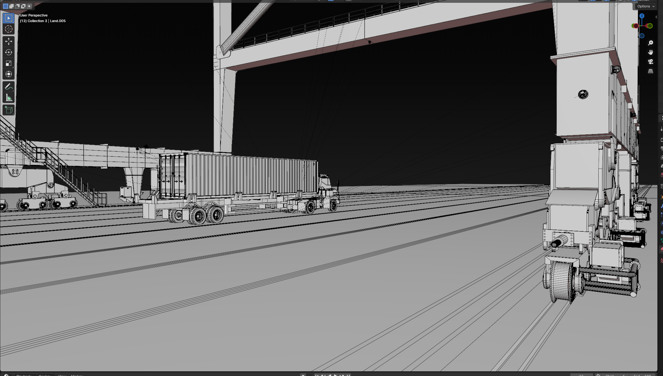 항만 시뮬레이션 게임을 위한 모델링과 Unity 그래픽 세팅, VR·AR·게임 포트폴리오 - 크몽
