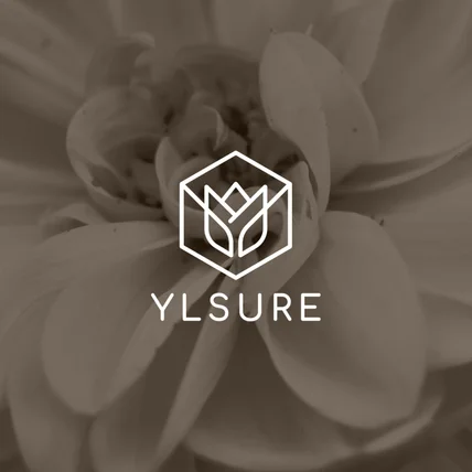포트폴리오-flower shop 'YLSURE' 로고디자인