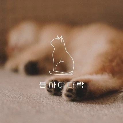 포트폴리오-고양이카페 로고디자인
