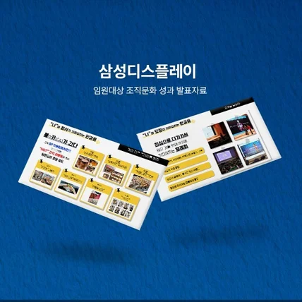 포트폴리오-삼성디스플레이_임원 대상 성과보고 발표 자료