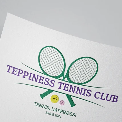 포트폴리오-TEPPINESS TENNIS CLUB 동호회 로고