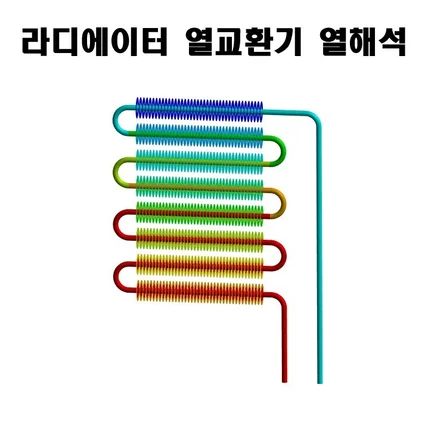 포트폴리오-라디에이터 열교환기 열해석