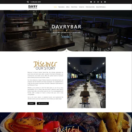 포트폴리오-반응형 예약 주문 식당 홈페이지 제작