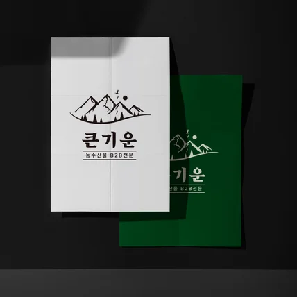 포트폴리오-농산물 업종 로고 디자인 ci bi