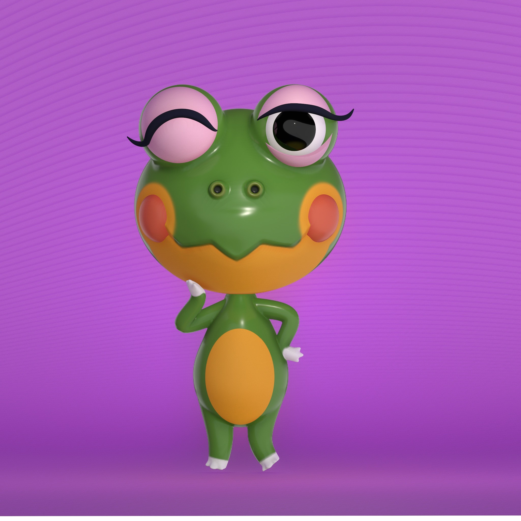 포트폴리오-개구리 캐릭터