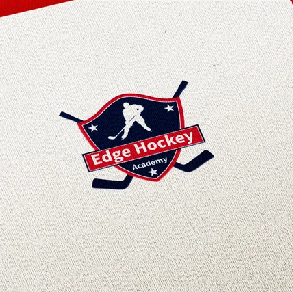 포트폴리오-[학원로고] Edge Hockey Academy 로고 디자인