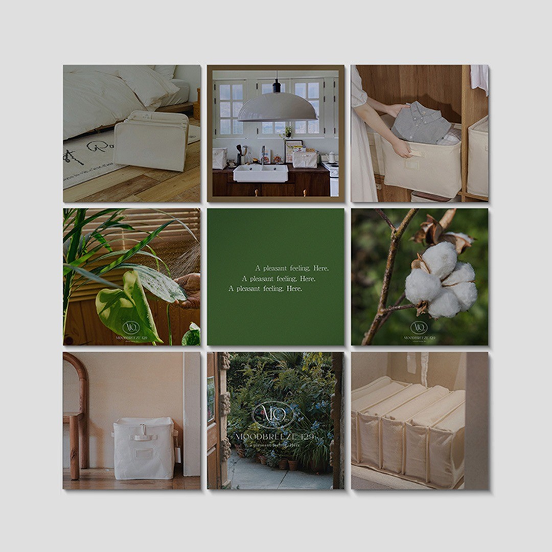 인스타그램 피드 디자인 - moodbreeze, SNS·광고소재·썸네일 포트폴리오 - 크몽