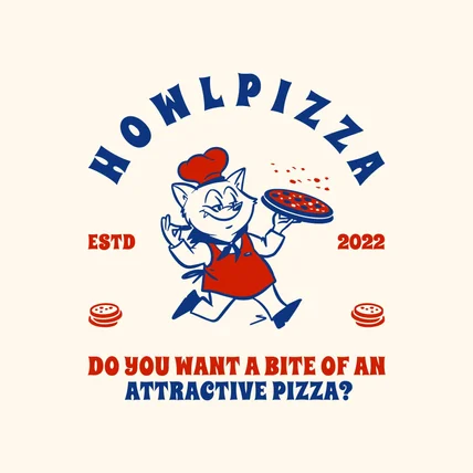 포트폴리오-HOWLPIZZA 로고