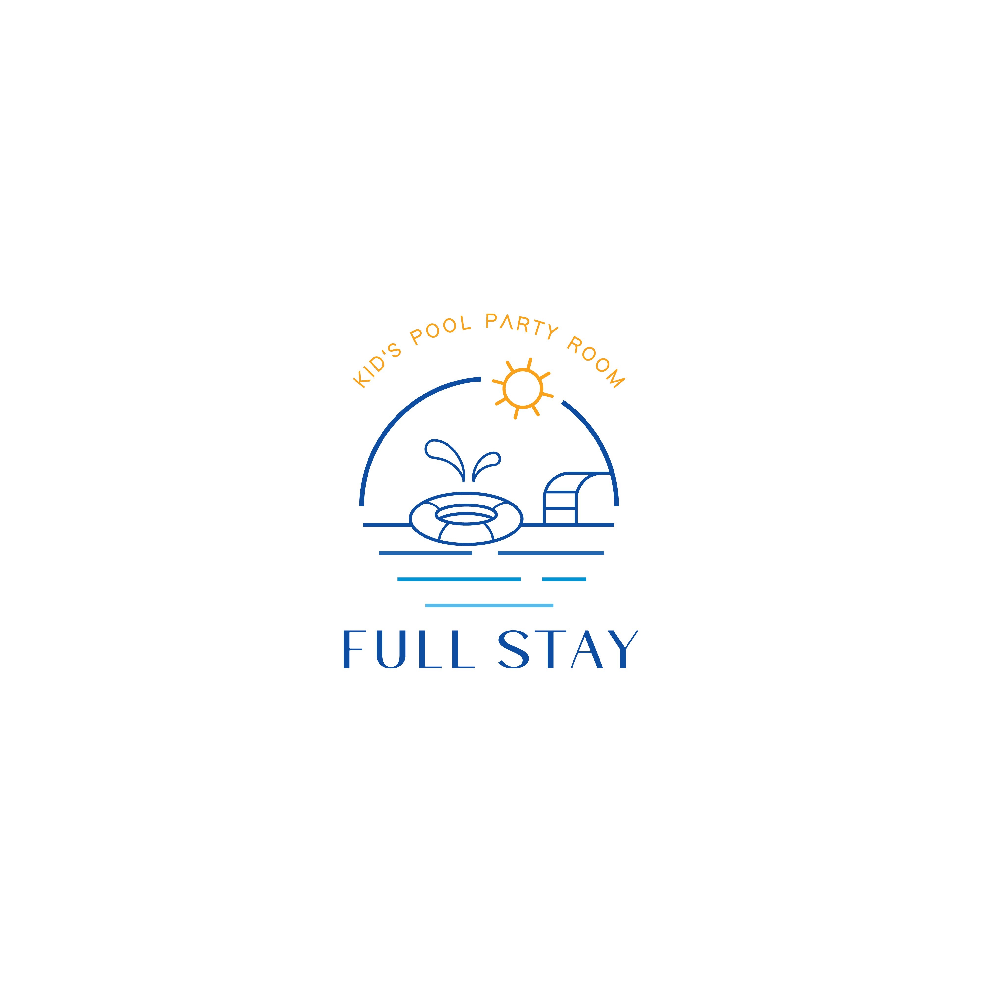 포트폴리오-'FULL STAY' 키즈풀펜션 로고