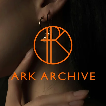 포트폴리오-' 아크 아카이브 ARK ARCHIVE '의 로고 디자인입니다.