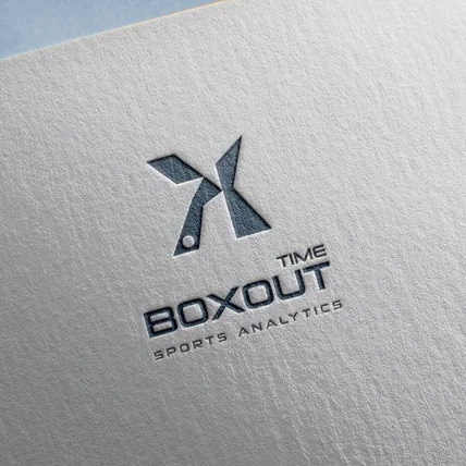 포트폴리오-[스포츠] 스포츠 블로그 "BOXOUT TIME" 로고 입니다.