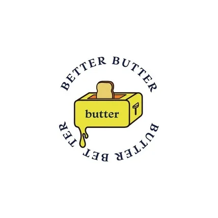 포트폴리오-베이커리 'BETTER BUTTER' 로고 입니다.