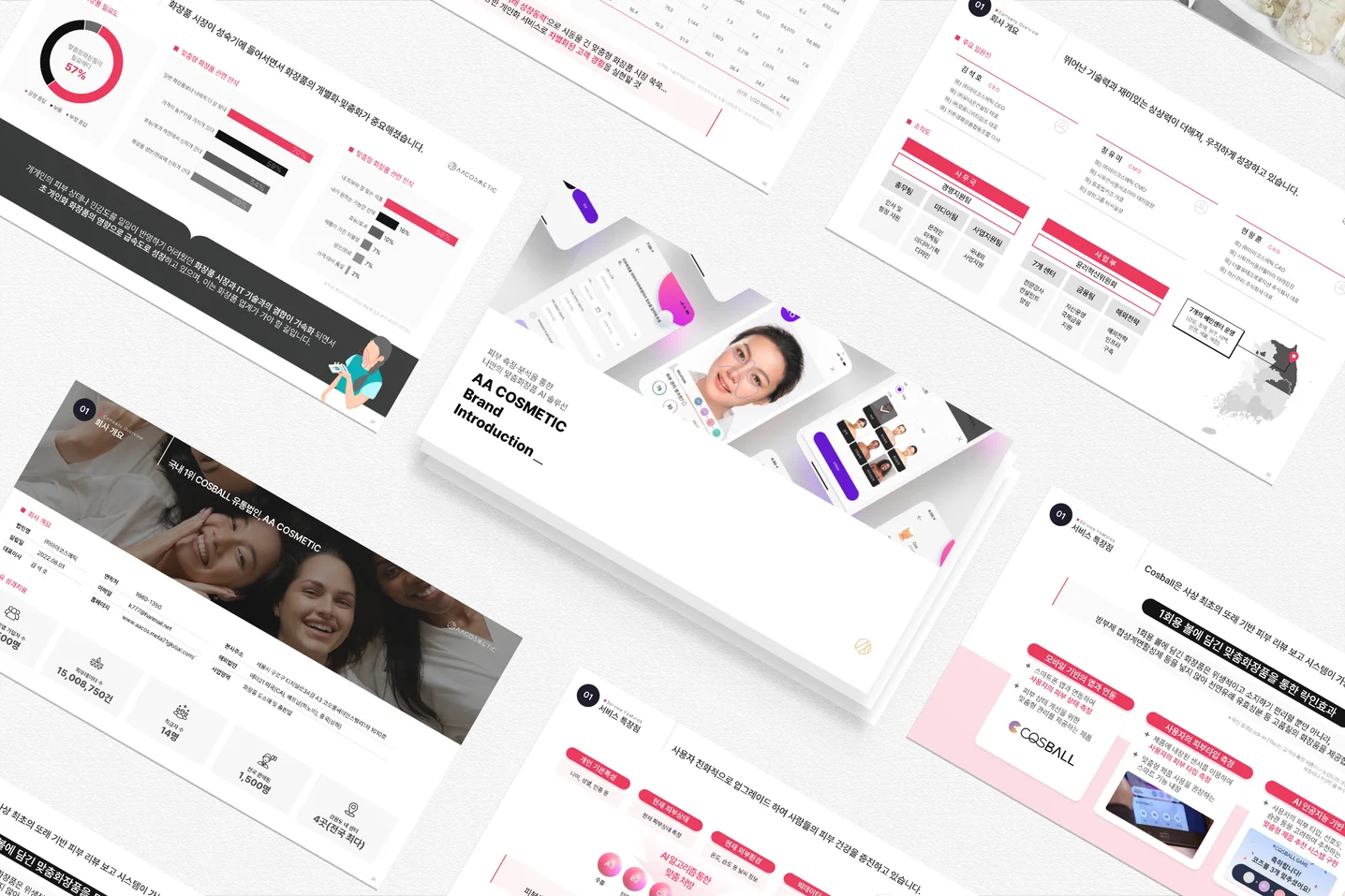 코스메틱 분야 회사소개서, PPT·인포그래픽 포트폴리오 - 크몽