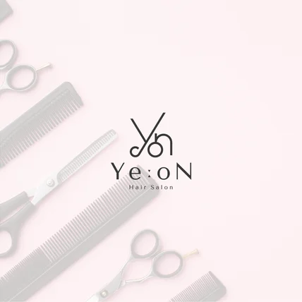 포트폴리오-헤어살롱 'Ye:oN' 로고 디자인