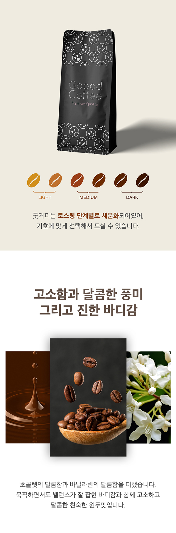 커피(원두) 상세페이지, 상세페이지 포트폴리오 - 크몽